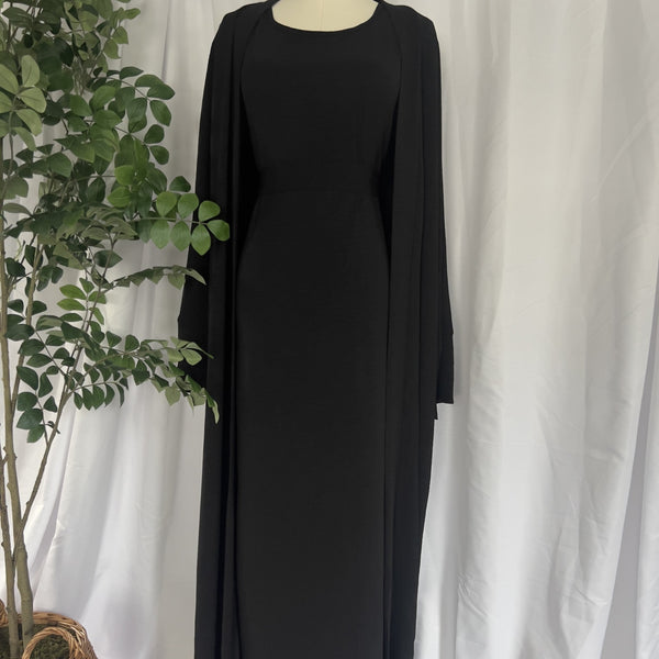 Four Piece Abaya - Black